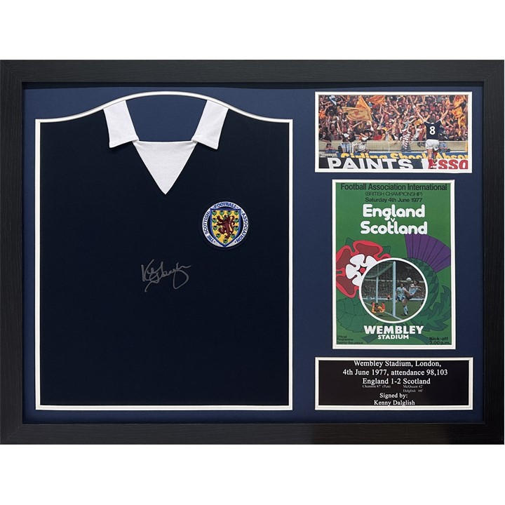 Scotland    Kenny Dalglish Signed & Framed  Shirt, Football by AllStarSignings Ltd, Sports Direct