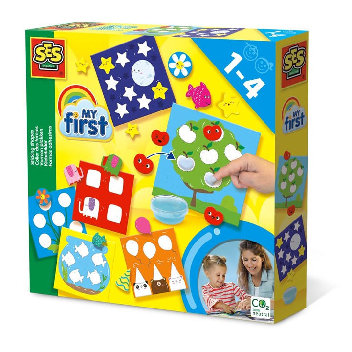 Ses Creative Unisex Kids Multi My First - Sticking Shapes