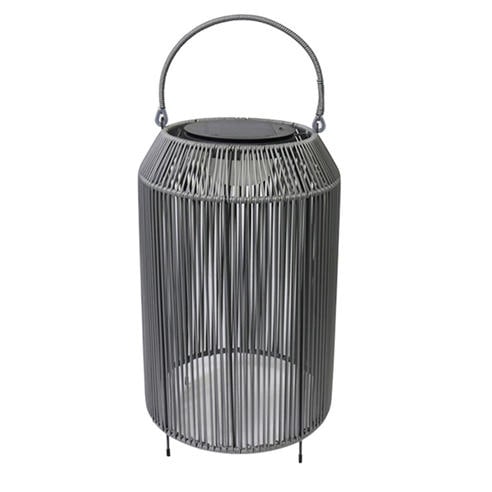 K Living - Aurora Rattan Solar Rechargeable Lamp