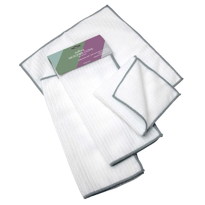 Jvl  Grey Microfibre Cleaning Cloth - White in Size Size: W:30, Sports Direct