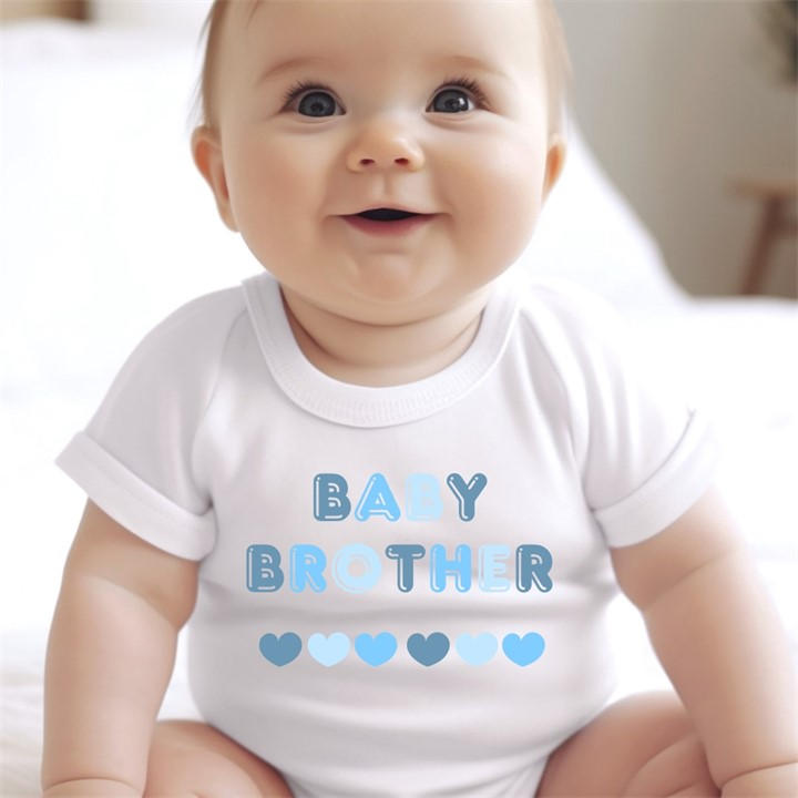row   Kids  Baby Brother Baby Vest 7440-Bbyvest, Football by Aye Do Gifts in Size C3 - C7, Sports Direct