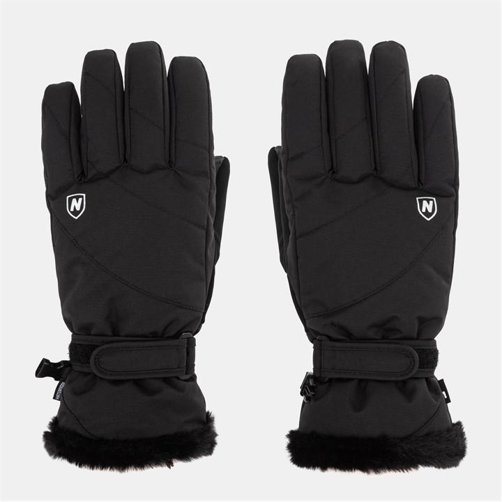 Nevica Women's Black Meribel Ski Gloves in Size M, Sports Direct