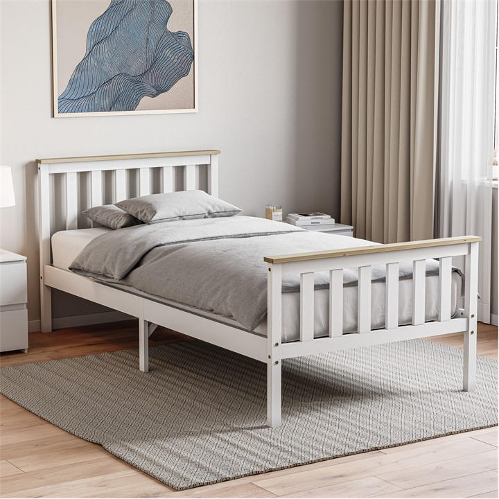 Milan    Vida Designs   Wooden Bed, High Foot, Football by Lassic in Size Single, Sports Direct