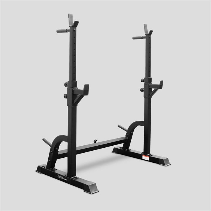 Phoenix Fitness  Black Adjustable Barbell Squat Rack, Sports Direct