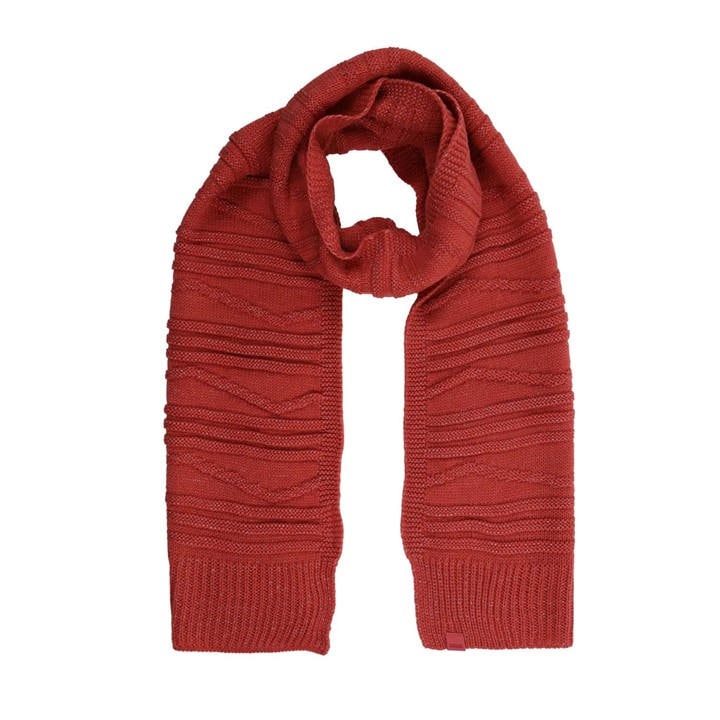 Regatta Women's Red Multimix V Cable Knit Scarf