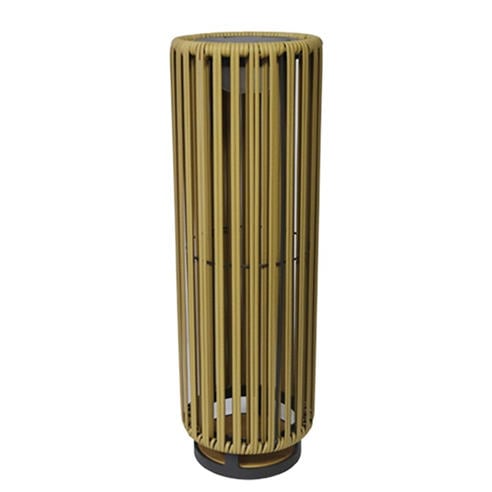 K Living - Bakau Large Solar Rattan Rechargeable Lamp
