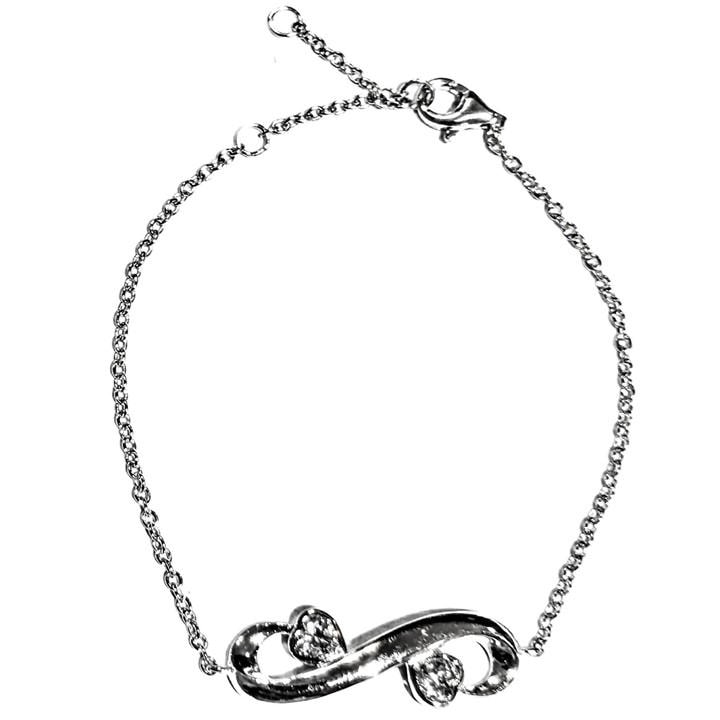 Espree Women's Silver Cz Bracelet, Sports Direct