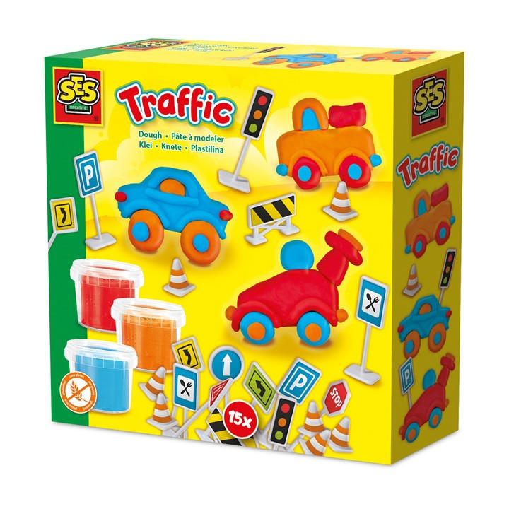 Ses Creative Unisex Kids Multi Dough - Traffic