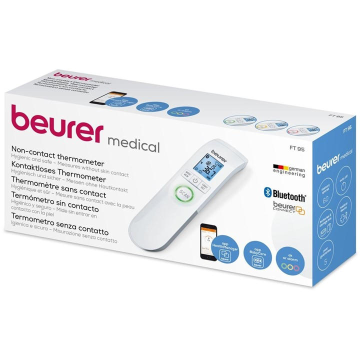 Beurer  White Thermometer Non-Contact, Sports Direct