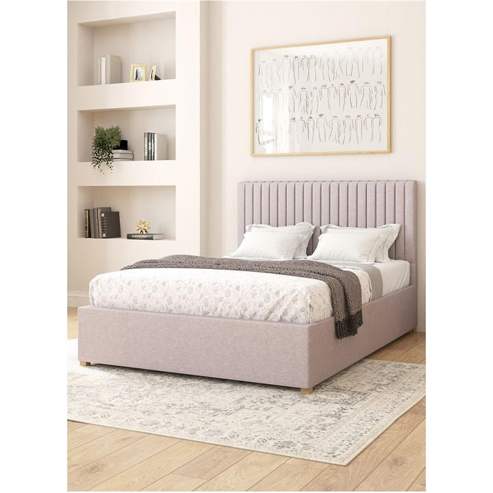 Aspire  Grey Grant Adjustable Bed & Mattress Linen Fabric in Size Superking, Sports Direct