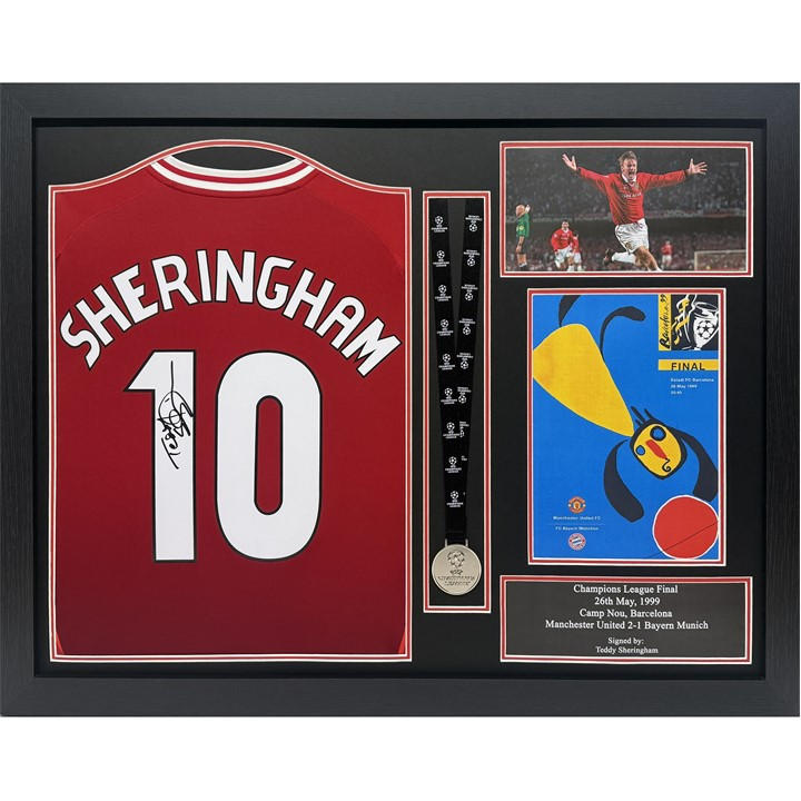 Manchester United    Teddy Sheringham Signed  Shirt, Football by  FC, Sports Direct