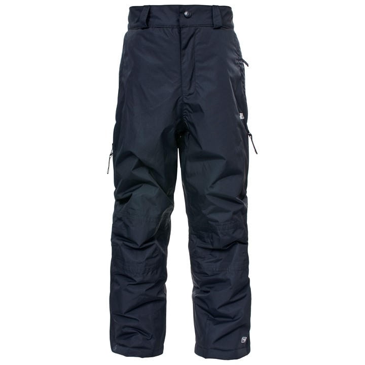 Trespass  Kids Black ' Marvellous Weather Resistant Ski Trousers in Size 3 - 4 Years, Sports Direct