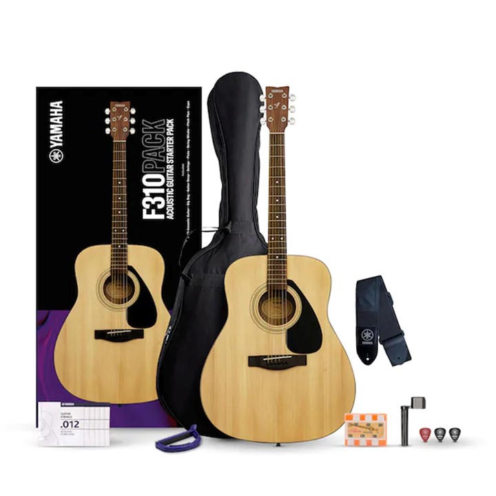 Yamaha F310iip Acoustic Guitar Starter Pack - Natural, Brown - Image 2