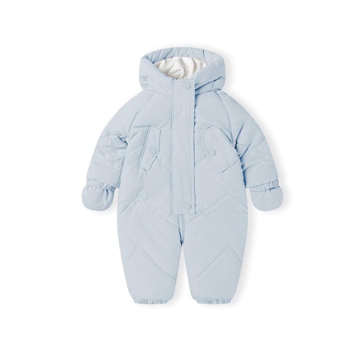 Minoti  Kids Blue Baby Snowsuit Hood With 3D Ears Light in Size 12 - 18 Months, Sports Direct