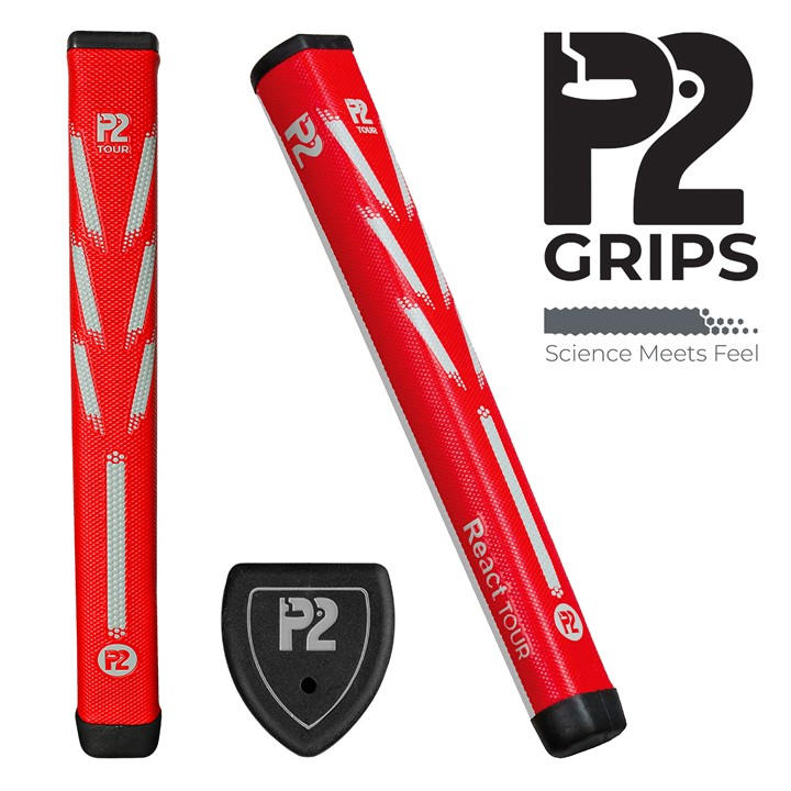 P2  Red React Tour Tour Grip in Size Midsize, Sports Direct
