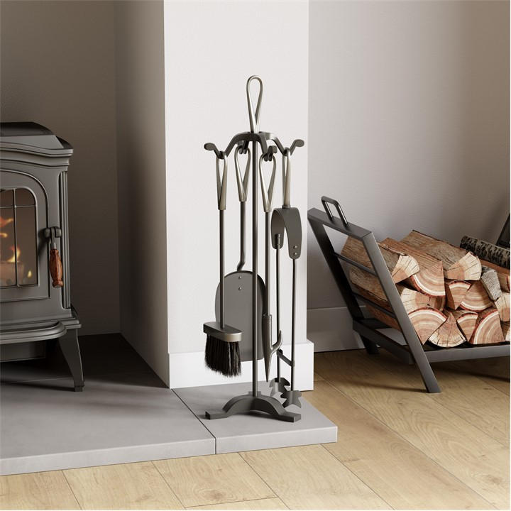 Lassic  Metallics Fire Vida 5 Piece Buxton Companion Set, Sports Direct
