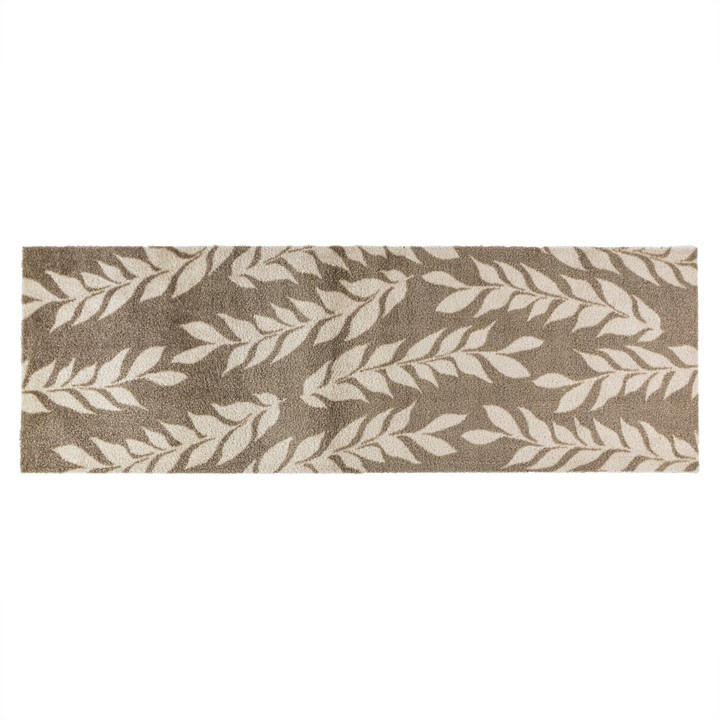 Jvl  Brown Mega Mat Entrance Runner Leaves  in Size 57x150cm, Sports Direct