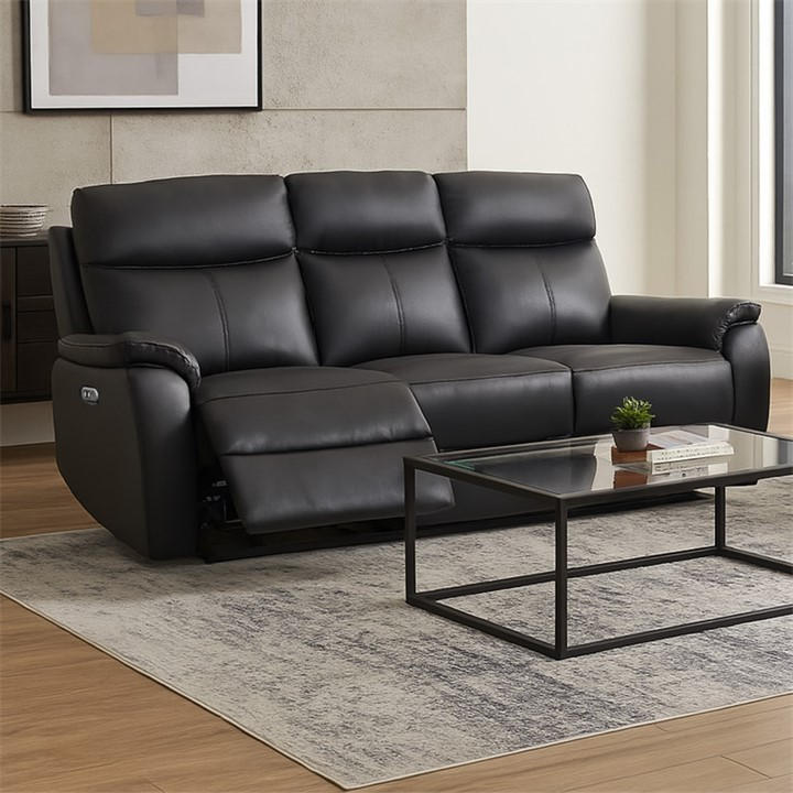 Aspire Black Kingsmere Power Recliner 3 Seater - Image 3