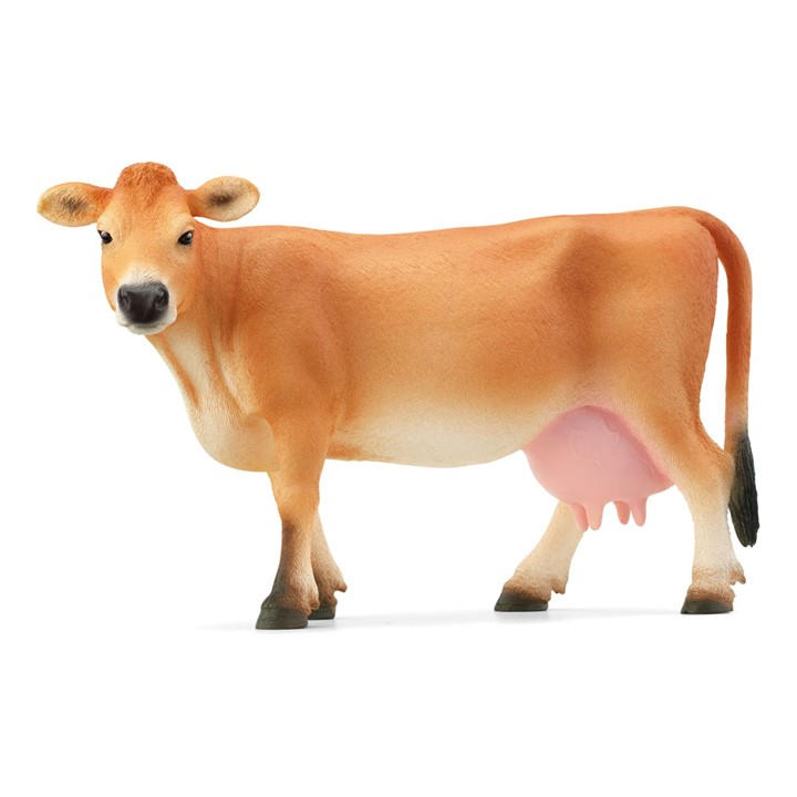 Schleich  Kids  Farm World Jersey Cow Toy, Sports Direct