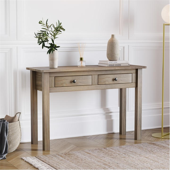 Lassic  Green Vida Designs Panama 2 Drawer Console Table, Sports Direct