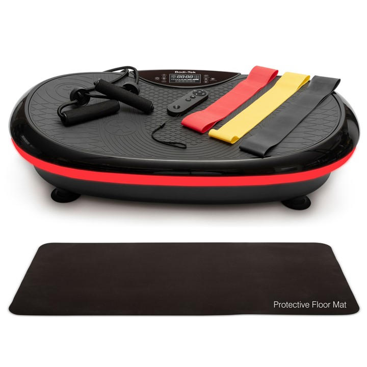 Bodi-Tek  Black 4D Vibration Plate Exercise Machine, Sports Direct