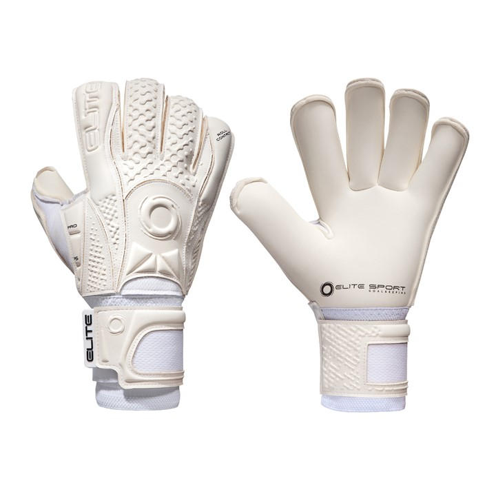 Elite  White Sports Solo Goalkeeping Gloves in Size 8, Sports Direct