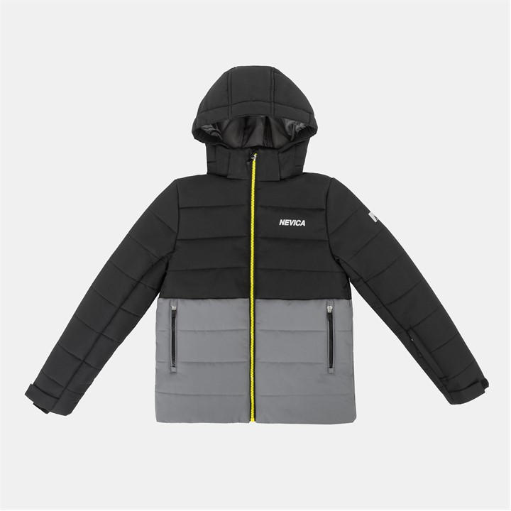 Nevica  Kids Black ' Moritz Windproof Dwr Detachable Hood Ski Jacket in Size 11 - 12 Years, Sports Direct