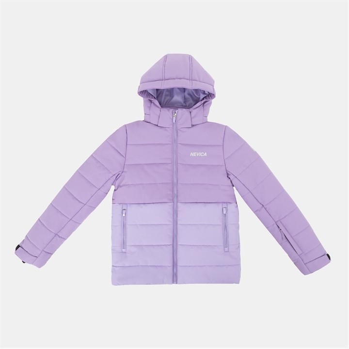 Nevica  Kids Purple ' Moritz Windproof Dwr Detachable Hood Ski Jacket in Size 13 - 14 Years, Sports Direct