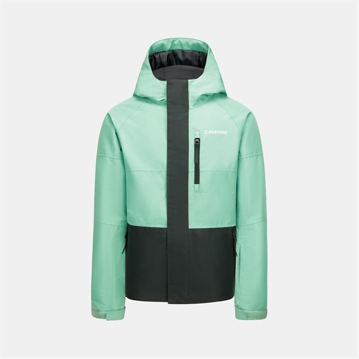 Campri Kids Black Raise Waterproof Windproof Hooded Ski Jacket in Size 13 - 14 Years, Sports Direct