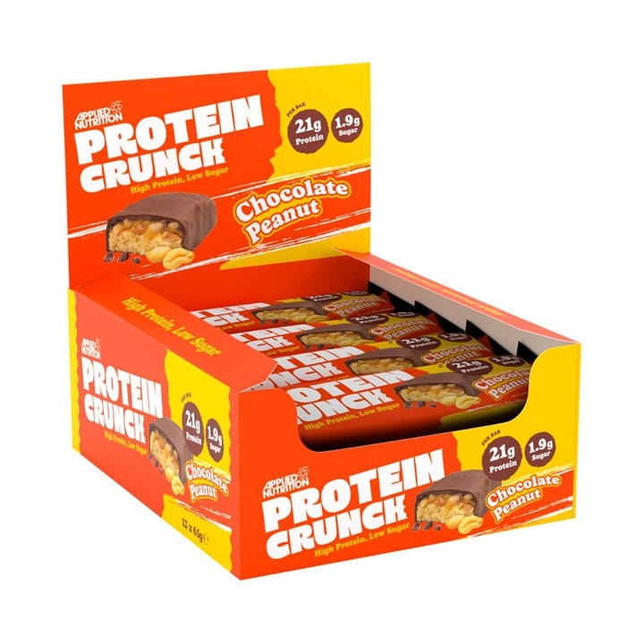 Applied Nutrition  None Applied Nutrition: Protein Crunch Bar (12 X 65G) in Size Pack of 12, Sports Direct