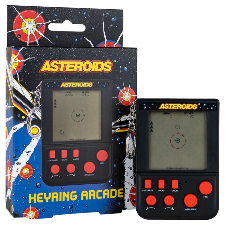 Atari Asteroids Keyring Game, Sports Direct