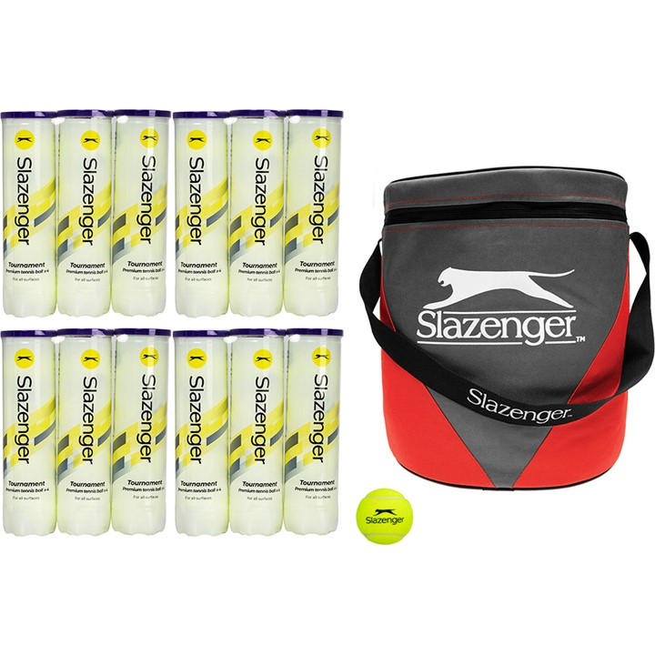 Slazenger Men's Multi Tournament Tennis Ball & Carry Bag -