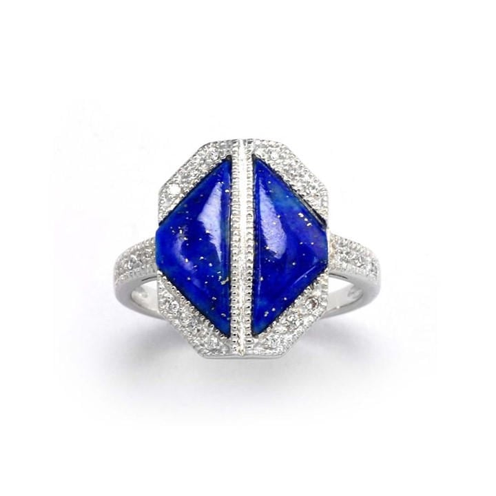 Espree Women's Silver The Ocean Ring in Size M, Sports Direct