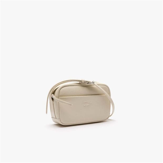 Бяло - Lacoste - City Court Grain Leather Shoulder Bag