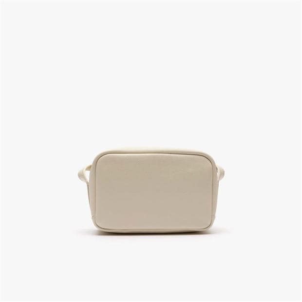 Бяло - Lacoste - City Court Grain Leather Shoulder Bag