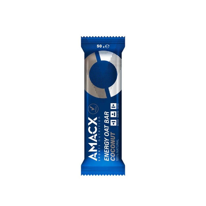 Amacx  None Energy Oat Bars (12 X 50G) in Size Pack of 12, Sports Direct