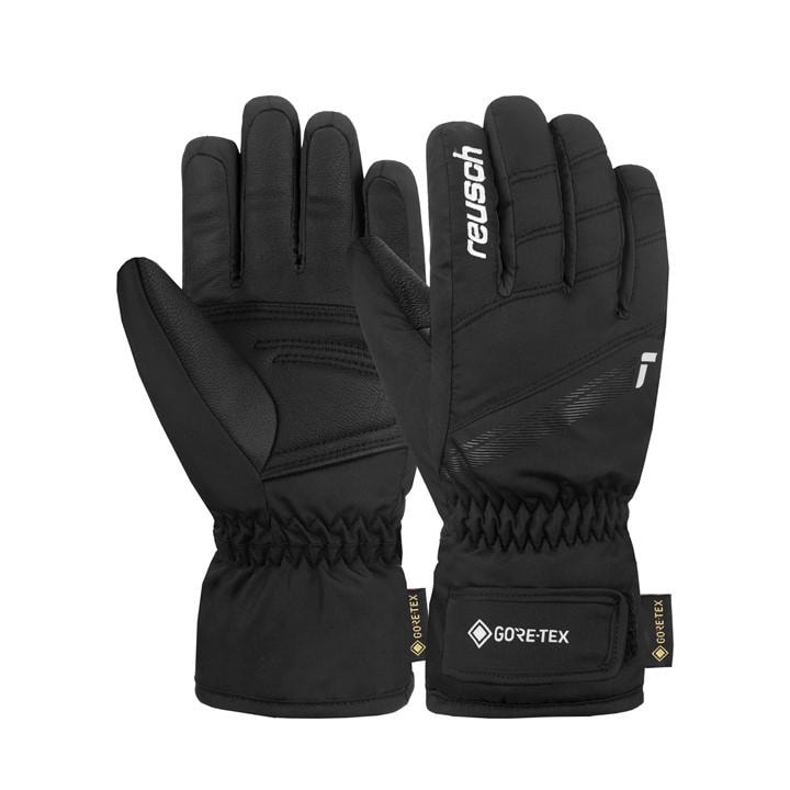 Reusch  Kids Black Tommy Gore-Tex Ski Gloves in Size XL Boys, Sports Direct