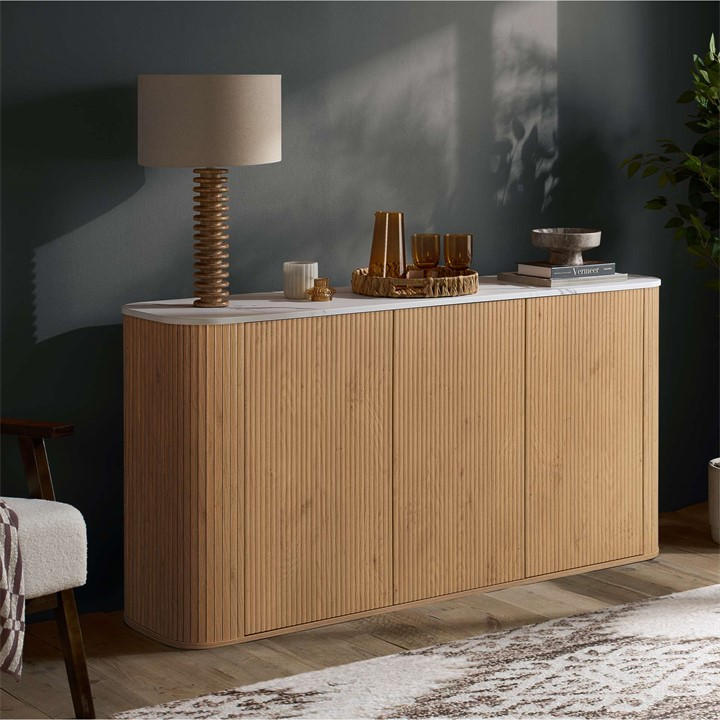 Birlea  Nude Russo 3 Door Sideboard, Sports Direct