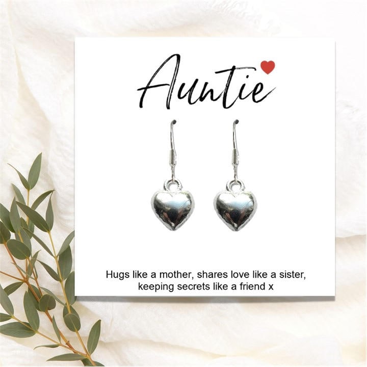 Scotland  Women's  Auntie Heart Earrings With Gift Card, Football by Aye Do, Sports Direct