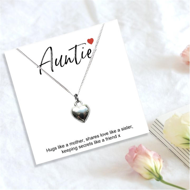 Scotland  Women's  Auntie Heart Necklace & Gift Card, Football by Aye Do in Size M, Sports Direct