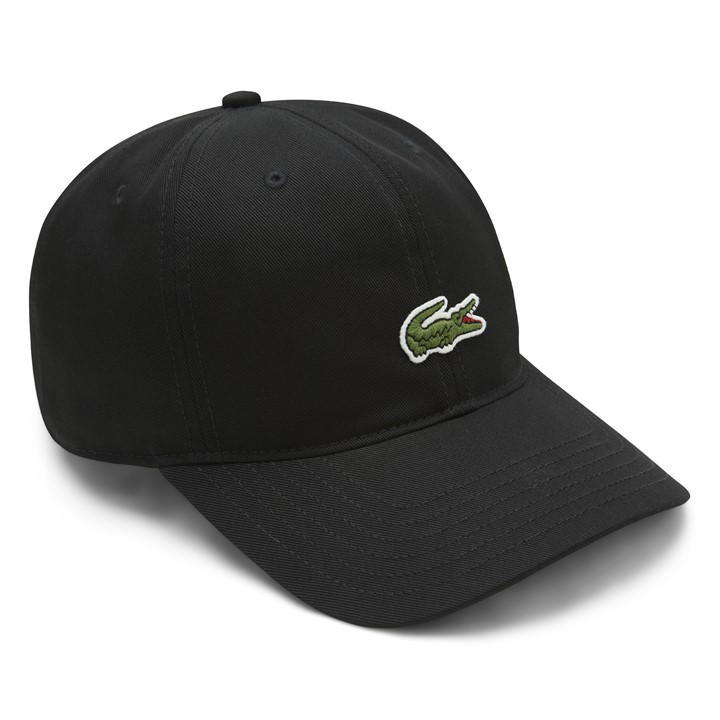 Lacoste  Kids Black Baseball Cap in Size Junior, Sports Direct