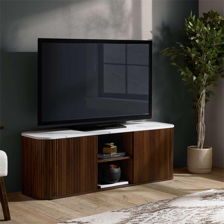 Birlea   Russo Large Tv Unit in Size Brown, Sports Direct