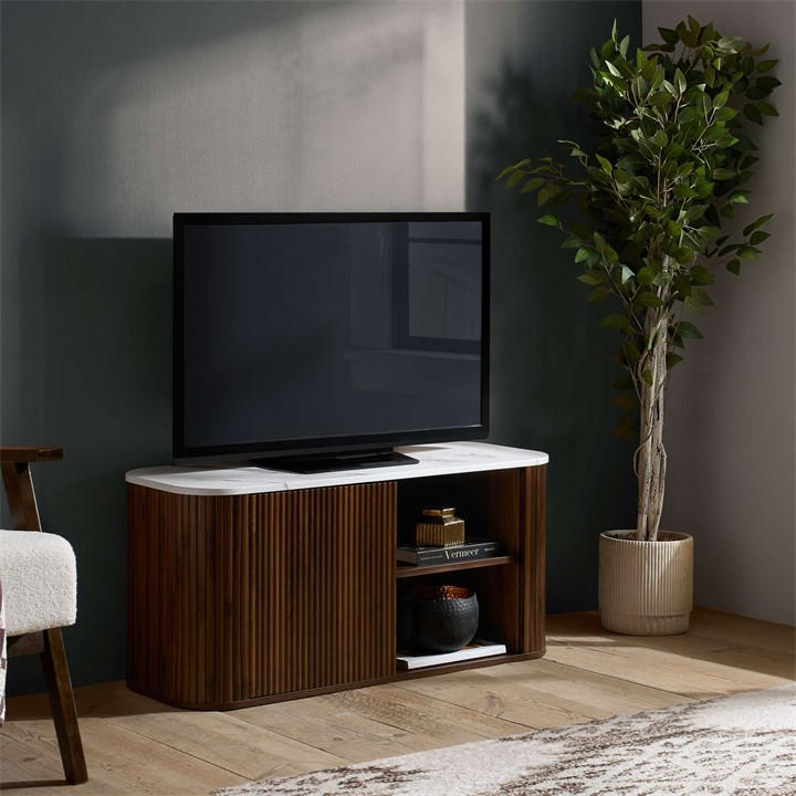 Birlea   Russo Small Tv Unit in Size Brown, Sports Direct