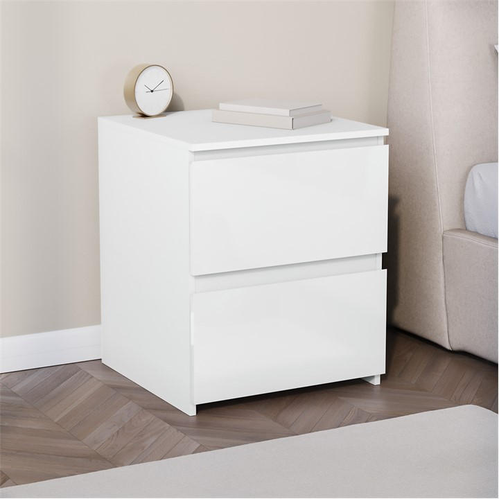 Forest    Glinton High Gloss 2 Drawer Bedside Table Chest, Football by Lassic, Sports Direct