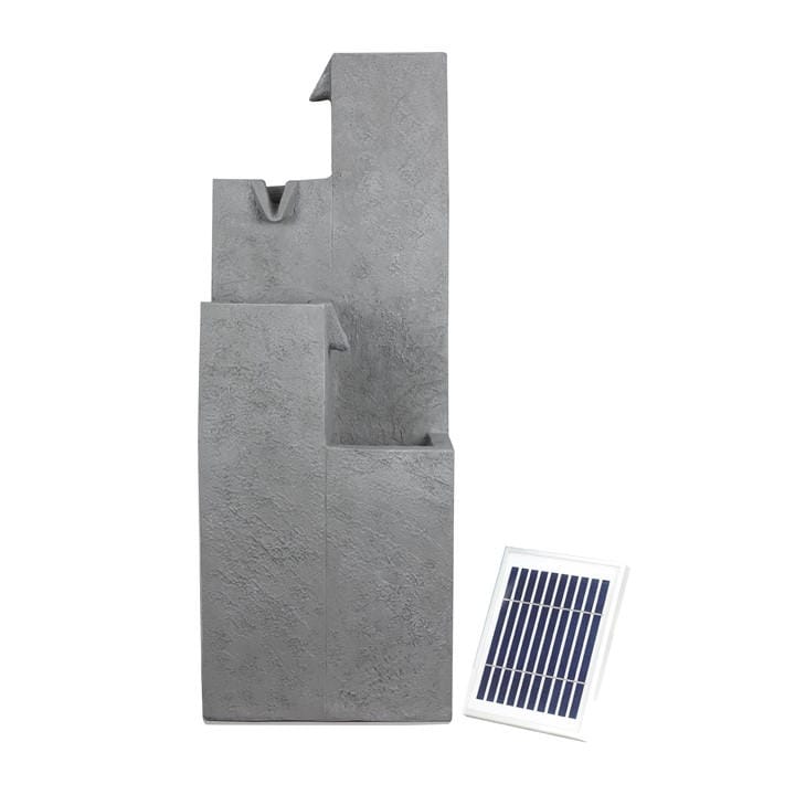 Streetwize  Grey Solar Water Feature – Cubic Falls, Sports Direct