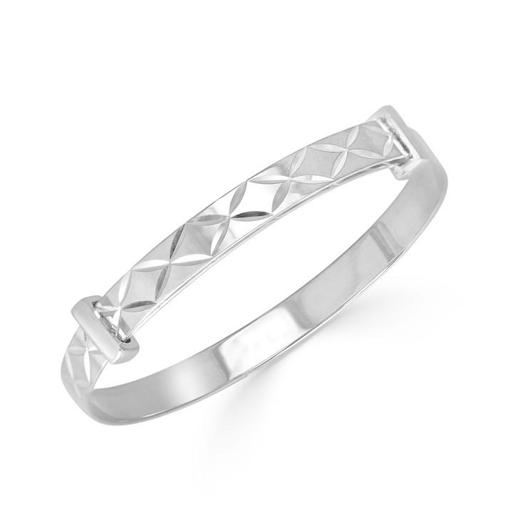 Espree  Kids Silver s Kiss Design Bangle, Sports Direct