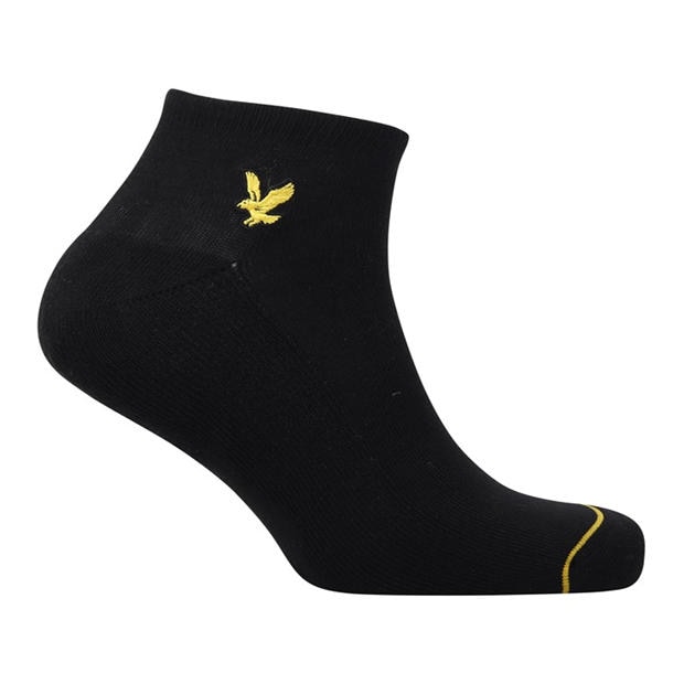 Black - Lyle and Scott - Men's Trainer Ankle Socks