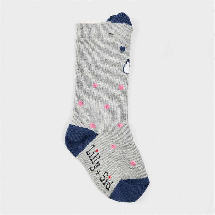 Lilly And Sid Girls  Knee High Socks in Size C3 - C7, Sports Direct