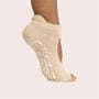 Dusty Beige - Bahe - Studio Grippy Opentoe Socks