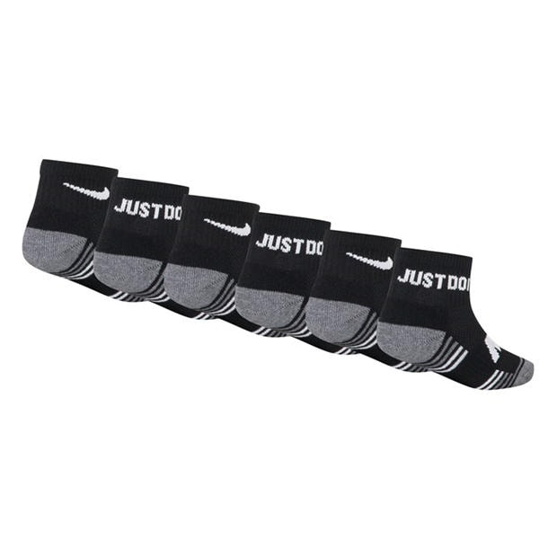 Black - Nike - 6Pk Ankle Trainer Socks